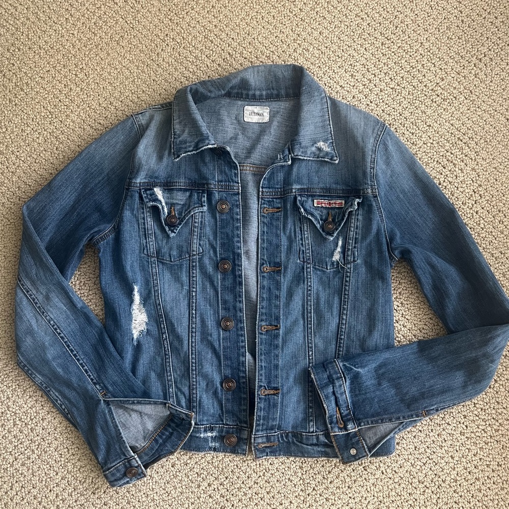 Hudson distressed jean jacket